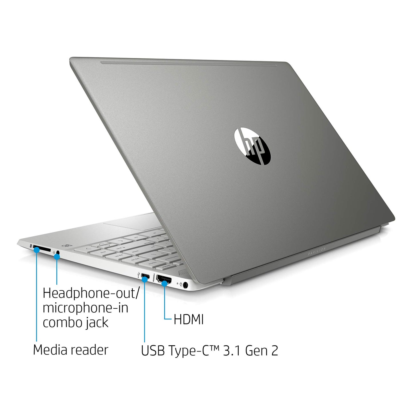 HP Pavilion 13-inch Light and Thin Laptop Intel Core i5-8265U Processor, 8 GB SDRAM Memory, 256 GB Solid-State Drive, Windows 10 (13-an0010nr, Mineral Silver)