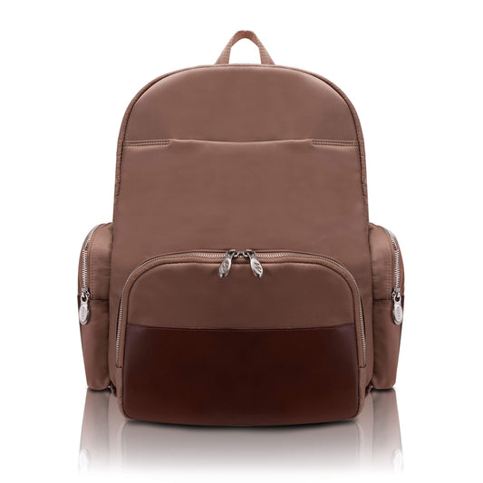 McKlein 18364 USA Cumberland 17" Nylon Dual Compartment Laptop Backpack Khaki