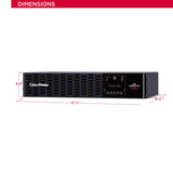 Cyber Power CA PR2200RT2UN Smart App Sinewave UPS System, 2200VA/2200W, 8 Outlets, 2U Rack/Tower, Rmcard205 Pre-Installed