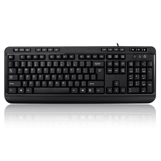 ADESSO AKB-132HB ADESSO DESKTOP MULTIMEDIA USB KEYBOARD WITH BUILTIN 3 PORTS USB HUB CONVENIENT