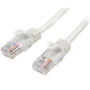 StarTech.com 45PATCH5WH White Snagless RJ45 UTP Cat 5e Patch Cable, 5-Feet
