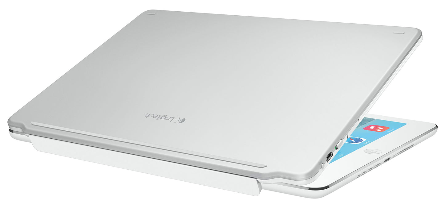 Logitech Ultrathin Magnetic Clip-On Keyboard Cover for iPad Air, Silver