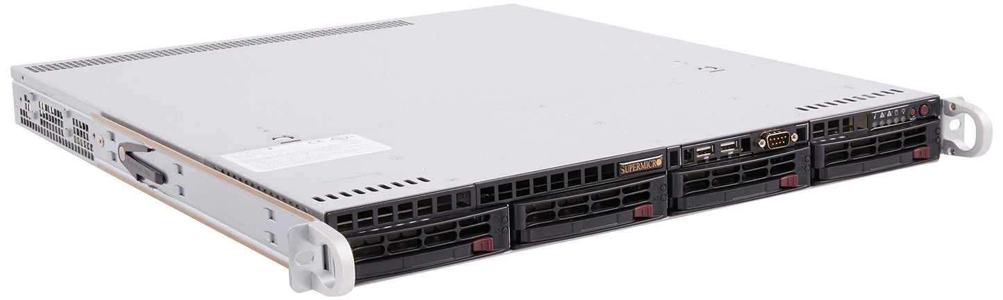 Supermicro SuperServer LGA1150 350W 1U Rackmount Server Barebone System, Black SYS-5018D-MTLN4F