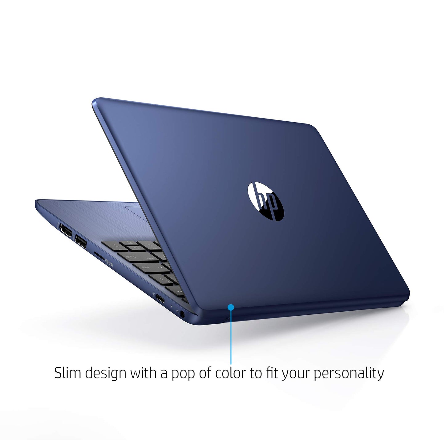 HP Stream 11-Inch Laptop, Intel X5-E8000 Processor, 4 GB RAM, 32 GB eMMC, Windows 10 Home in S Mode with Office 365 Personal and 1 TB Onedrive Storage for One Year (11-ak1010nr, Royal Blue)