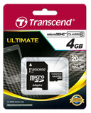 Transcend 4GB MICROSDHC Card (CLASS10) (TS4GUSDHC10)