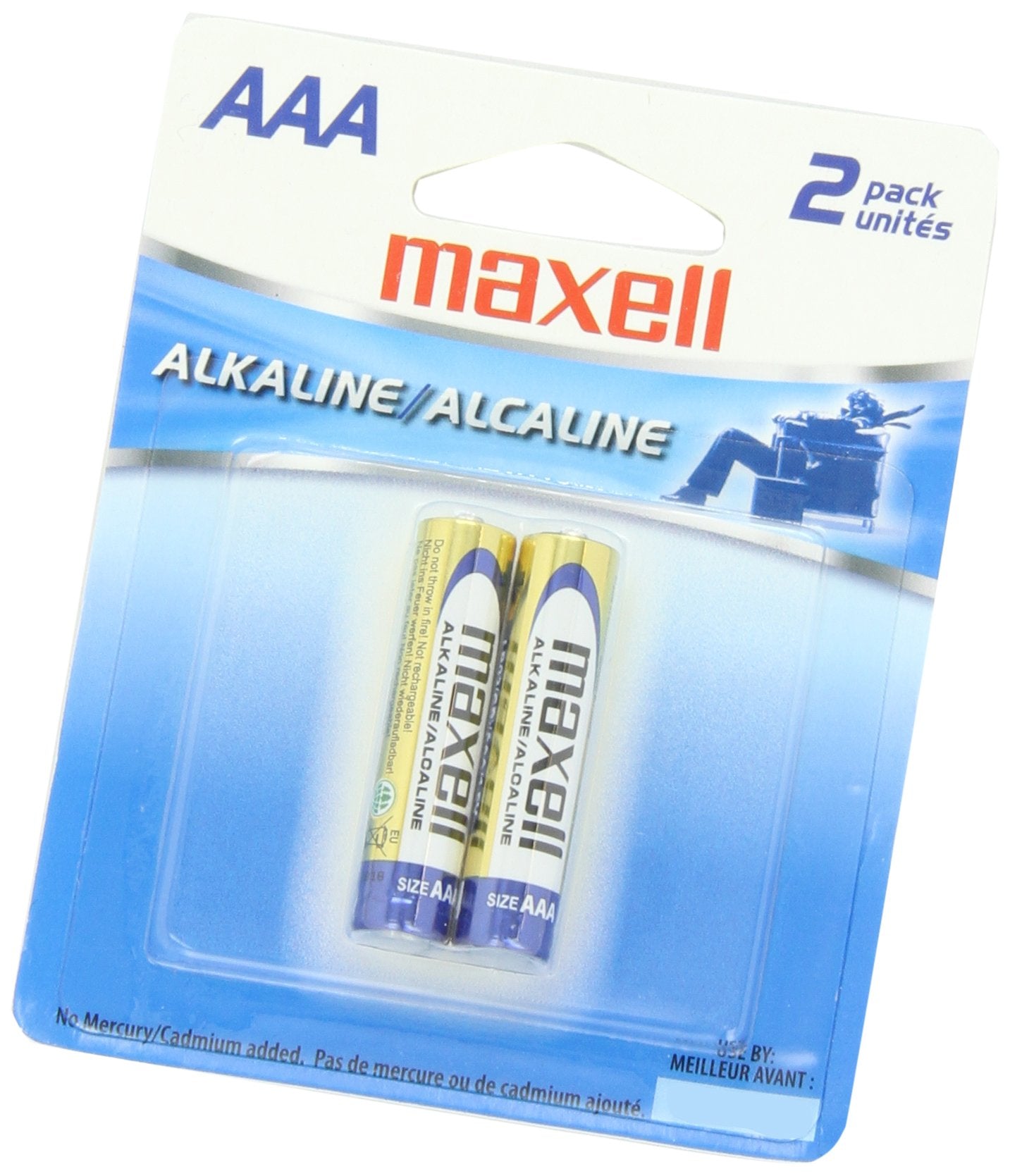 Maxell 723807 LR03 2BP AAA Cell 2-Pack Carded Battery