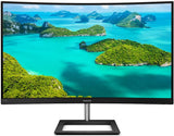 Philips Computer Monitors 322E1C 32" Super-Curved Frameless Monitor, Full HD VA, 104% sRGB, Adaptive-Sync 75Hz, VESA, 4Yr Advance Replacement Warranty, Black/Silver
