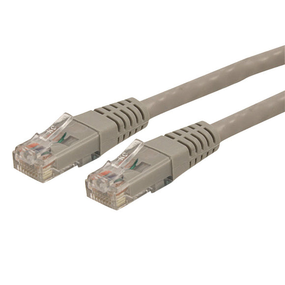 Cat6 Ethernet Cable - 6 ft - Gray - Patch Cable - Molded Cat6 Cable - Short Network Cable - Ethernet Cord - Cat 6 Cable - 6ft