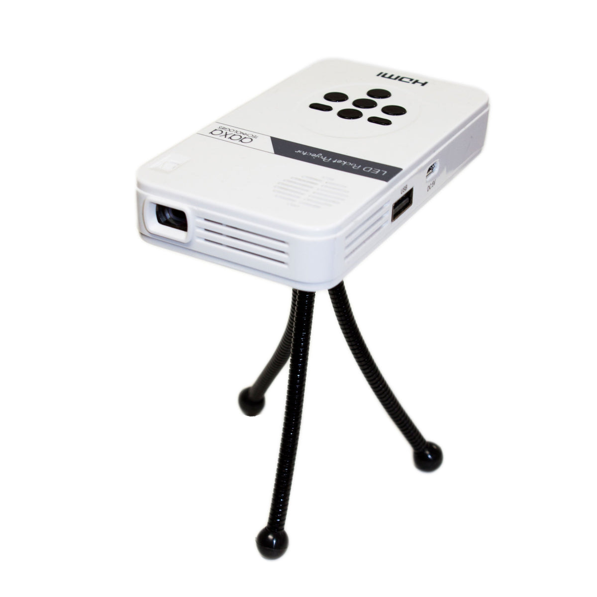 AAXA Technologies KP-101-01 AAXA LED Pico Micro Video Projector - Pocket Size Portable Mobile Mini Projector with mini-HDMI, built-in Media Player & Speakers, 3.5mm Aux Out, Micro SD/USB readers and 80 Min Lithium-Ion Battery