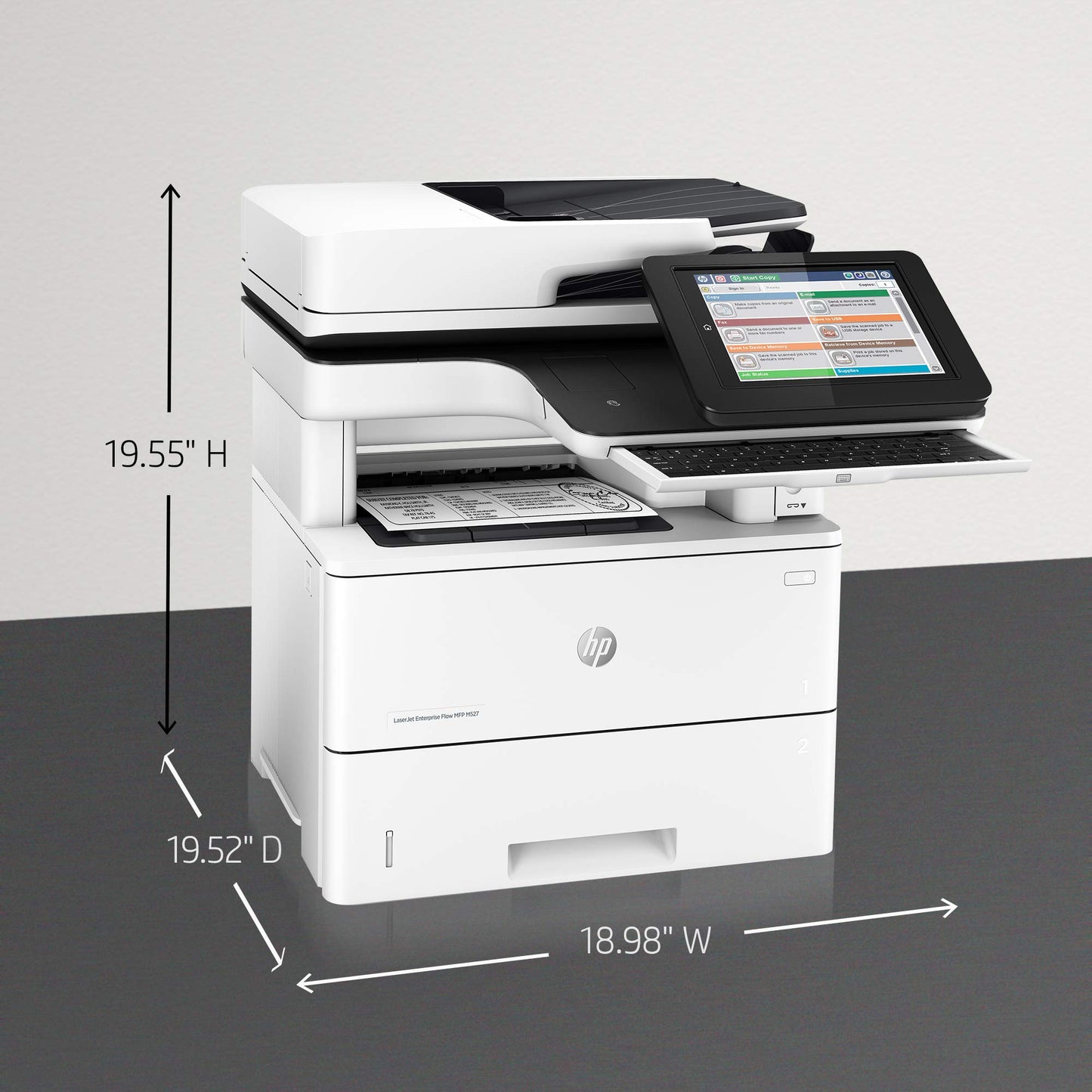 HP Laserjet Enterprise Flow MFP M527z Wireless Multifunction, Copy/Fax/Print/Scan F2A78A BGJ