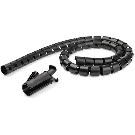 1.5m (4.9ft) Cable Management Sleeve - Spiral - 1.8" (45mm) Diameter - W/Cable Loading Tool (CMSCOILED3)