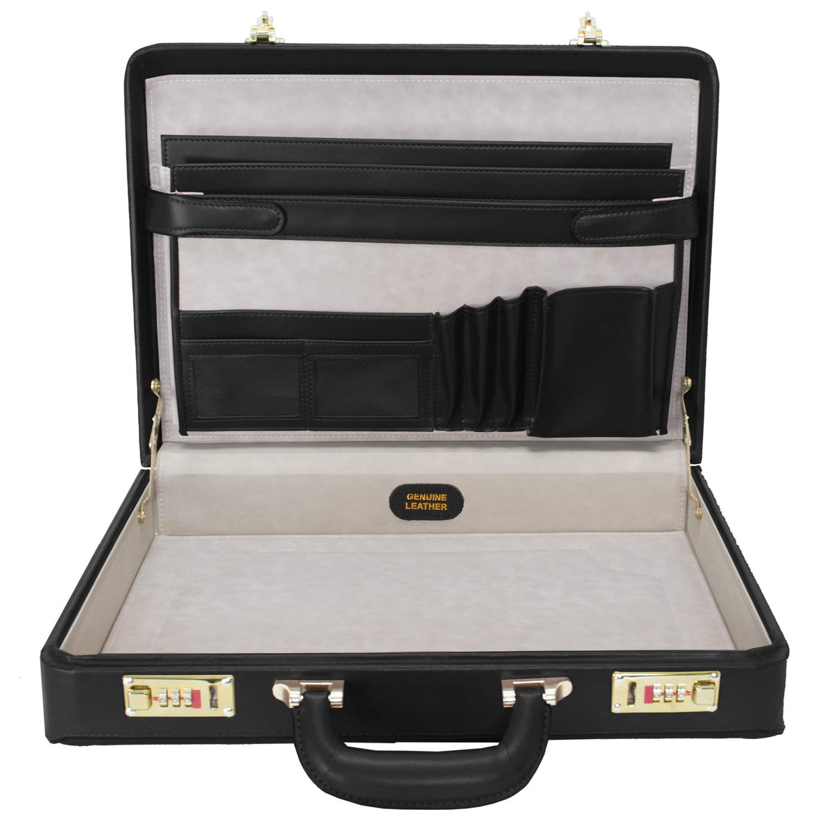 McKleinUSA 80455 Lawson Leather Attache Case, Black
