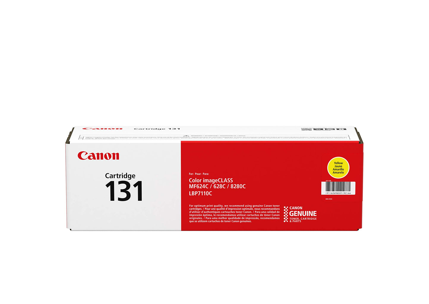Genuine Canon Toner Cartridge 131, Yellow - 6269B001