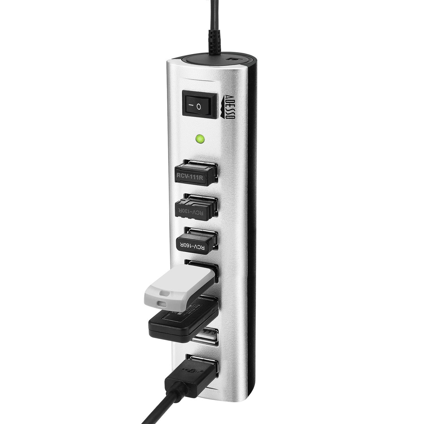 Adesso AUH-2070P - 7 Port USB 2.0 Hub Power Adapter