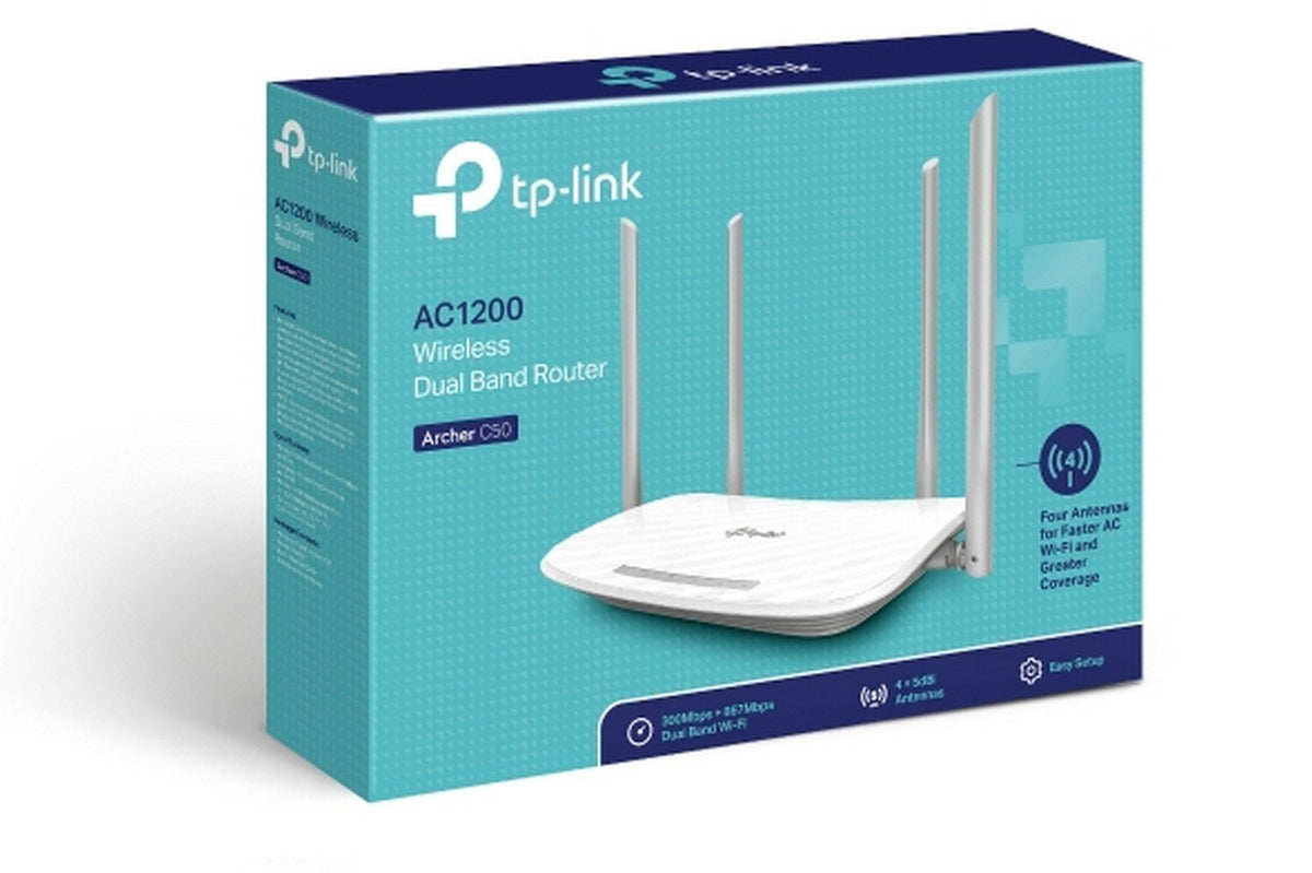 TP-Link Archer C50 Wireless Dual Band Router (White)