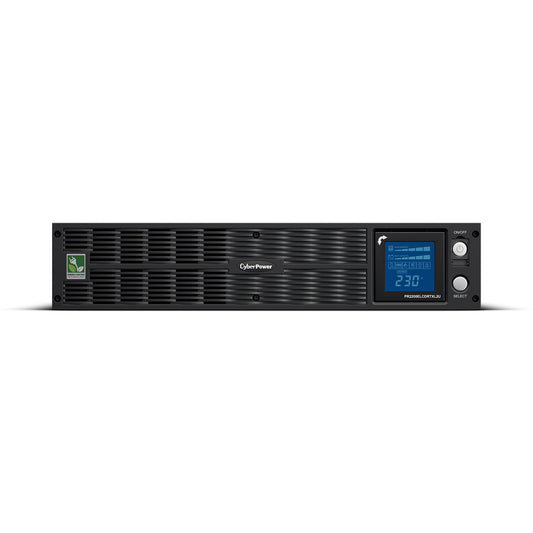 CyberPower PR2200ELCDRTXL2U Smart App Sinewave UPS System, 1000VA/900W, 8 Outlets, AVR, 2U Rack/Tower