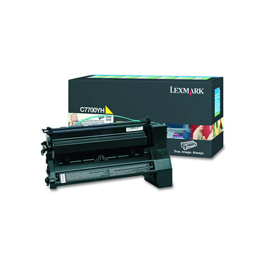 Lexmark Yellow High Yield Return Program Toner Cartridge -Yellow -Laser -10000 Page -1 Each
