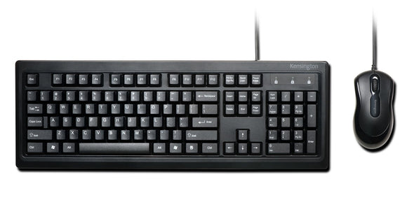 Kensington Keyboard and Mouse for Life Wired Desktop Set (K72436AM)