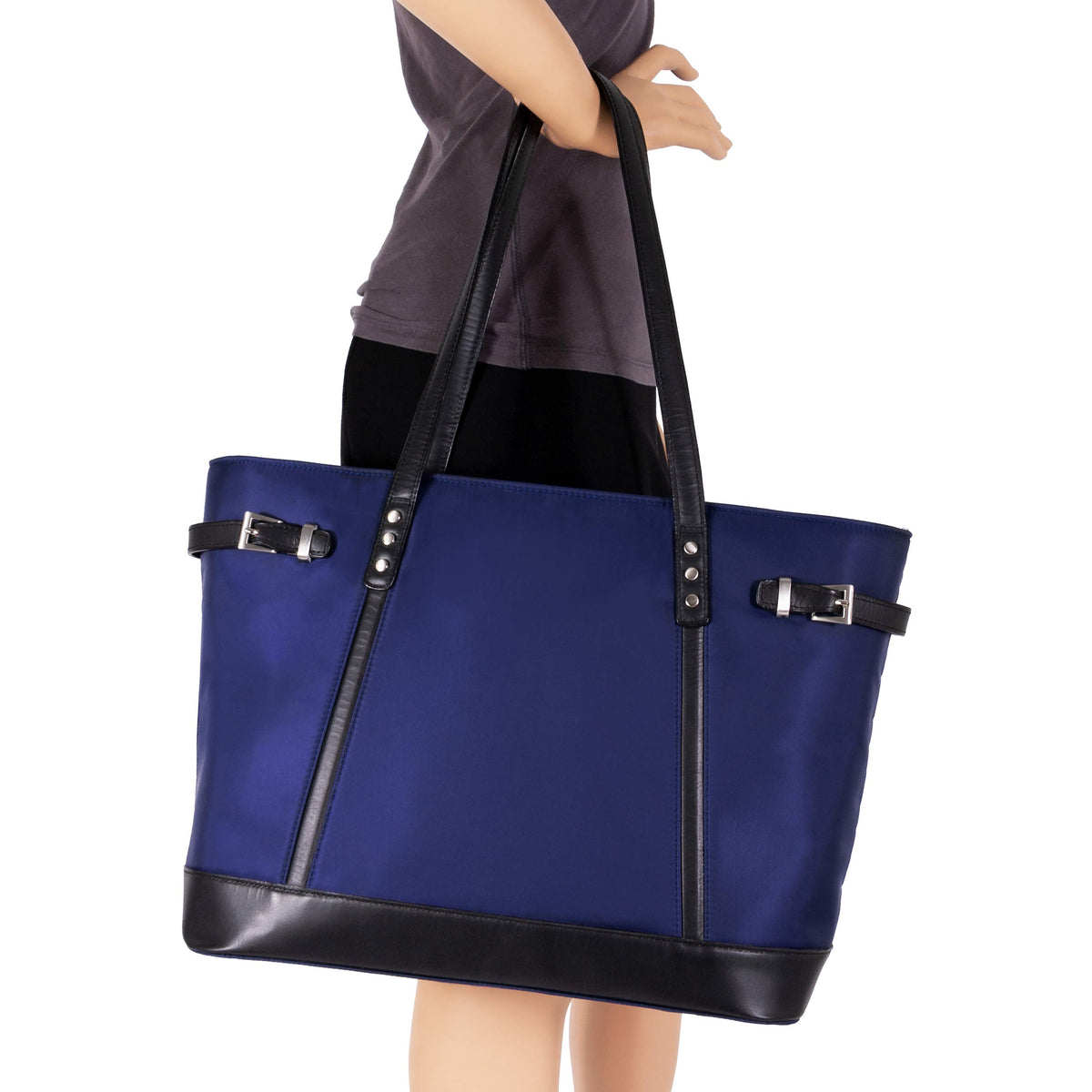 McKlein 17567 USA Aria Nylon Ladies' Tote Navy