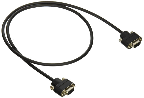 C2G 52174 Serial RS232 DB9 Null Modem Cable with Low Profile Connectors F/F, in-Wall CMG-Rated, Black (3 Feet, 0.91 Meters)