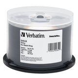 Verbatim DVD-R 4.7GB 8X DataLifePlus Shiny Silver Silk Screen Printable - 50pk Spindle