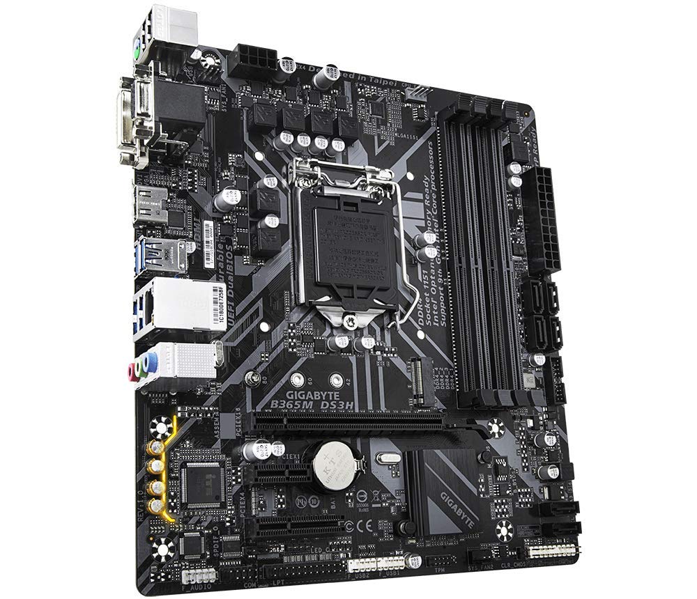 Gigabyte B365M DS3H (LGA1151/Intel/Micro ATX/USB 3.1 Gen 1 (USB3.0) Type A/DDR4/Motherboard)