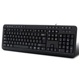 ADESSO AKB-132HB ADESSO DESKTOP MULTIMEDIA USB KEYBOARD WITH BUILTIN 3 PORTS USB HUB CONVENIENT