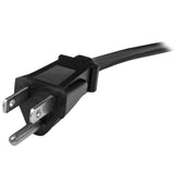 StarTech.com PXT101Y10 10 Ft Computer Power Cord-NEMA 5-15P to 2X C13 Y-Cable, Black