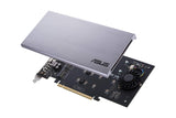 Open Box ASUS Hyper M.2 X16 PCIe 3.0 X4 Expansion Card V2 Supports 4 NVMe M.2(2242/2260/2280/22110)Up to 128 Gbps for Intel VROC & AMD