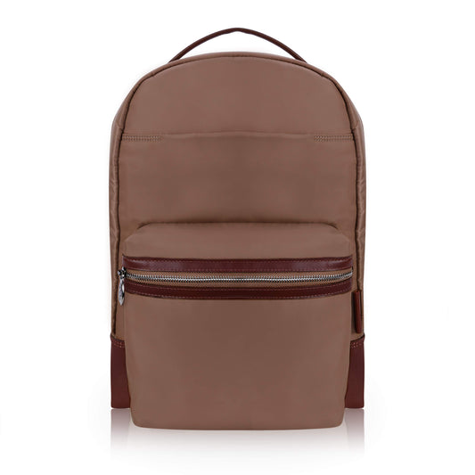 McKlein 18554 USA Parker 15" Nylon Dual Compartment Laptop Backpack Khaki