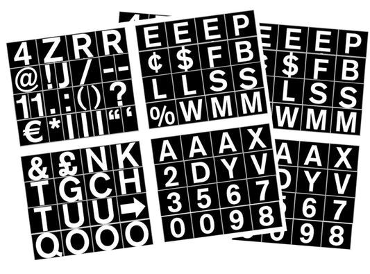Bi-silque Visual Communication MasterVision 3/4-Inch Magnetic Set of Letters, Numbers and Symbols