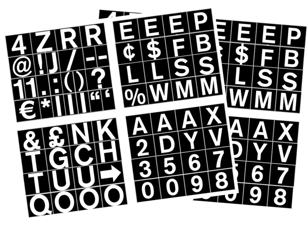 Bi-silque Visual Communication MasterVision 1-Inch Magnetic Set of Letters, Numbers and Symbols