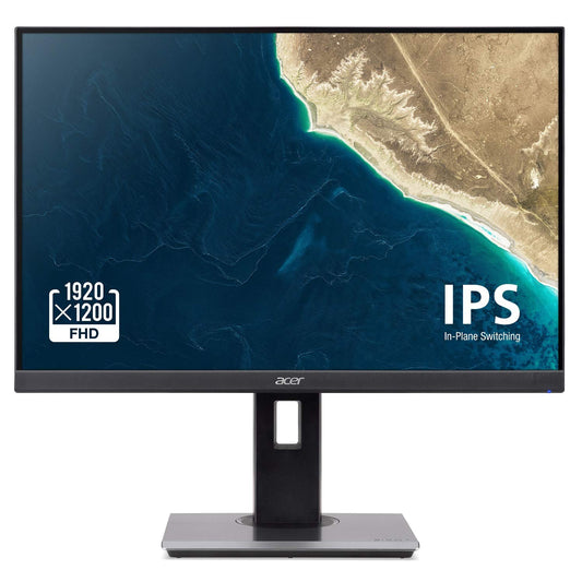 Acer B247W bmiprzx 24" Full HD (1920 x 1200) IPS Monitor - 4ms Response Time | 16:10 Aspect Ratio (Display, HDMI & VGA Ports)