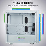CORSAIR CARBIDE 275R Mid-Tower Gaming Case, Tempered Glass- White (CC-9011133-WW)