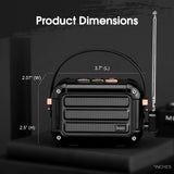 Divoom Macchiato Stylish Portable Bluetooth Speaker with FM Radio, 6W Output with TWS Function