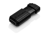 Verbatim 64GB PinStripe USB 2.0 Flash Drive, Black 49065