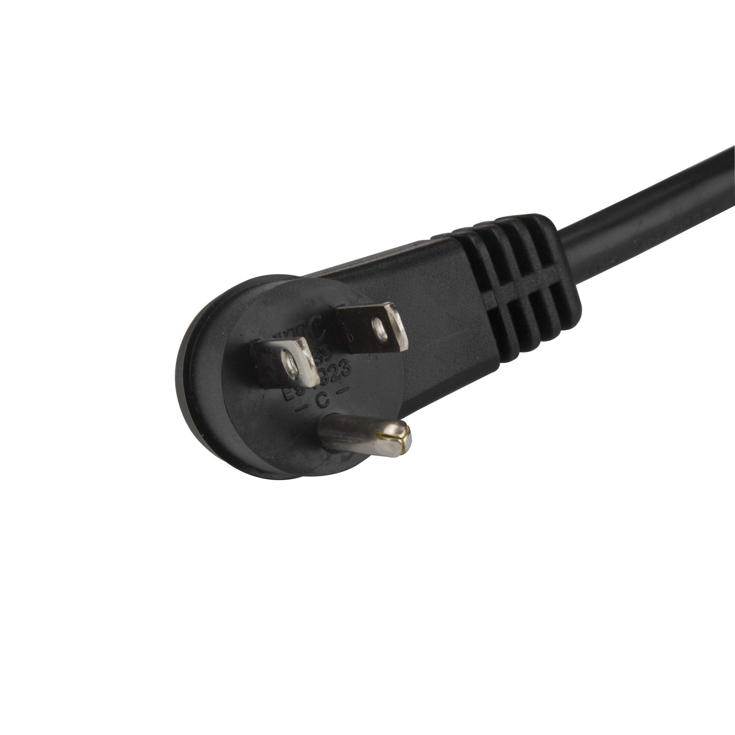 StarTech.com Power Cord - 3 ft / 1m - NEMA 5-15P to C13 Power Cord - Right Angle - Computer Power Cord - Power Cable - Power Supply Cord (PXTR1013)