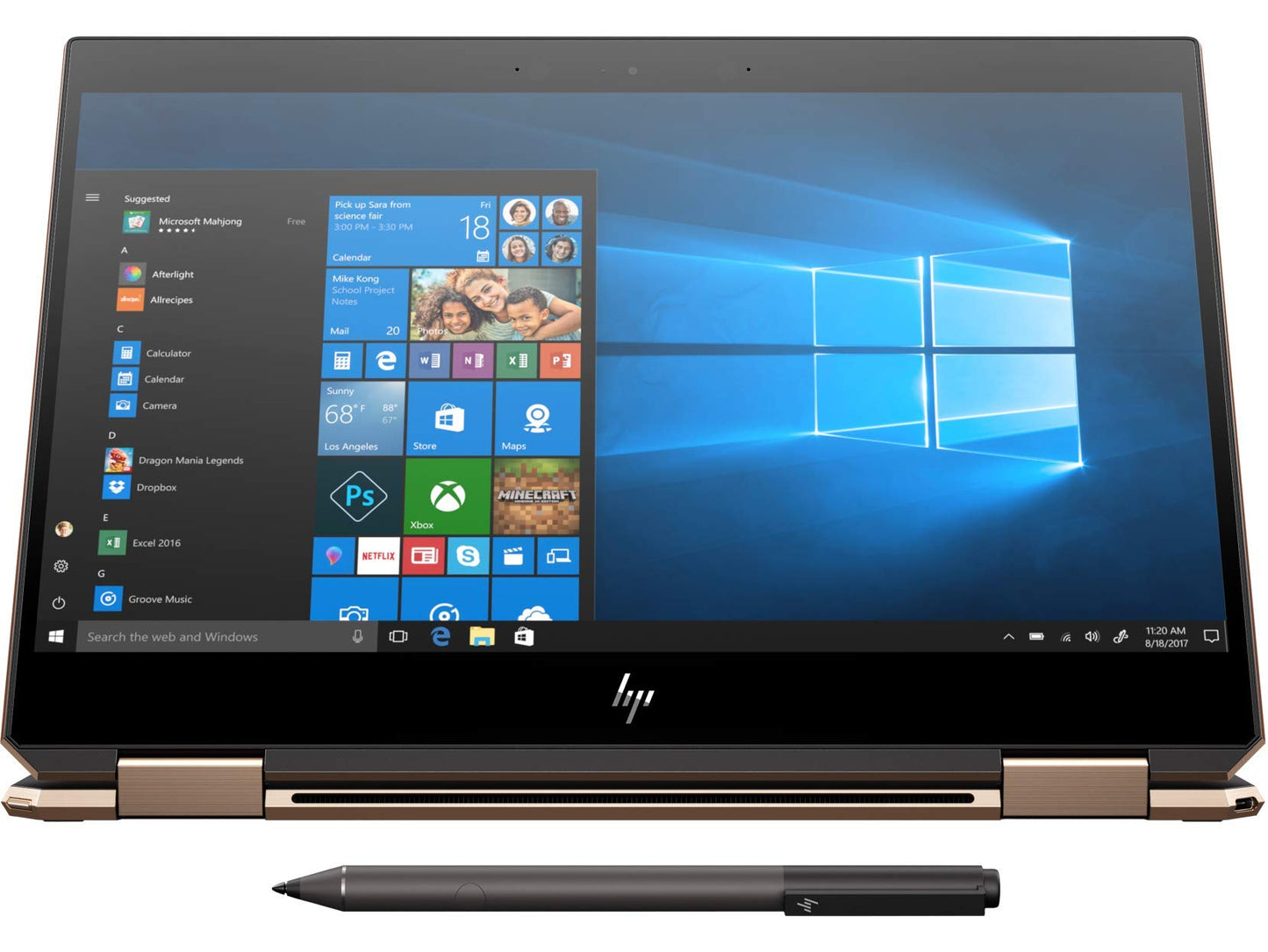 HP  Spectre x360  13" Touchscreen Laptop (Intel Core i7-8565U, 8GB, 512GB SSD, Win 10 Home, Dark Ash Silver) 13-ap0050ca