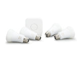 Hue Ambiance A19 Starter Kit 4 Pack (Compatible with Amazon Alexa, Apple Home Kit and Google Assistant)