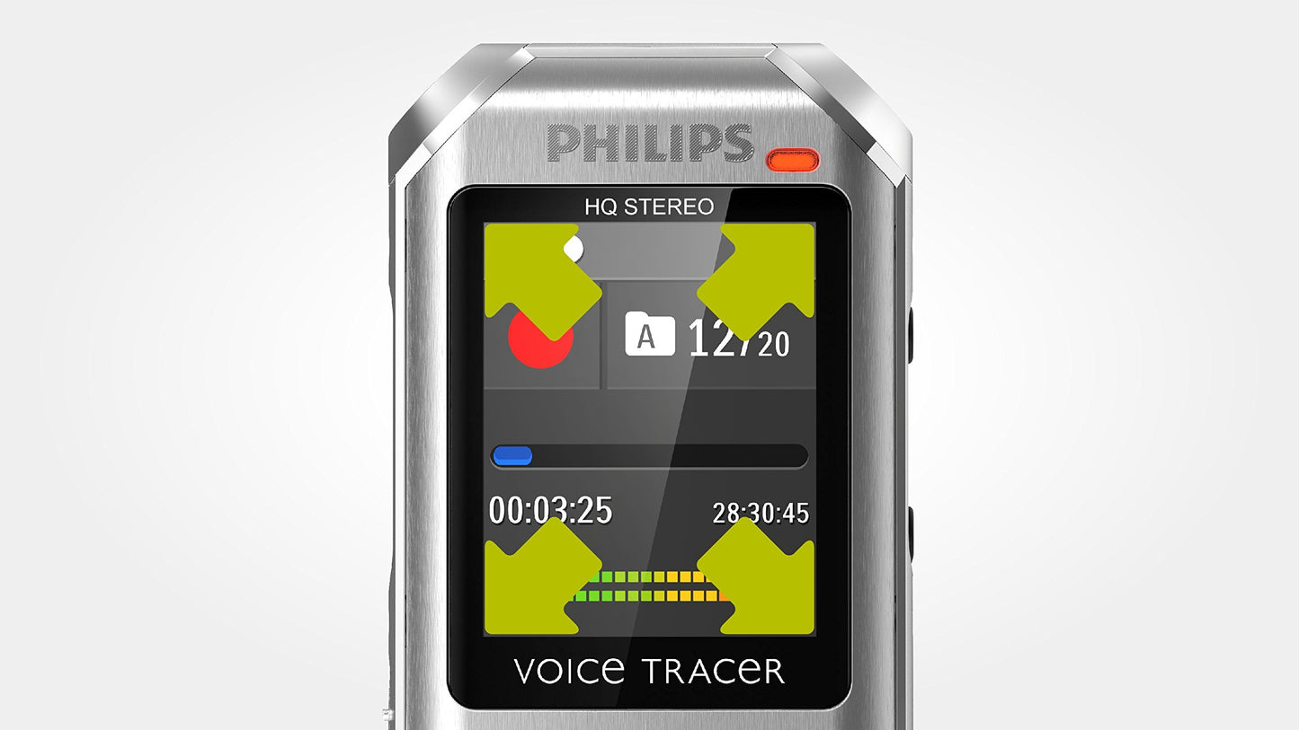Philips Voice Tracer DVT4000/00 Digital Voice Recorder, Silver
