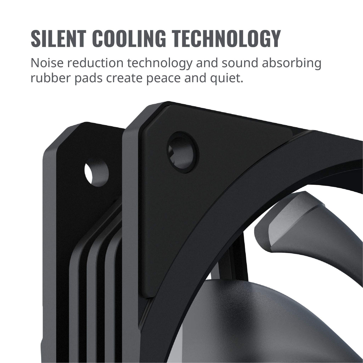 Cooler Master MasterFan SF120R 120mm High Performance Square Frame Fan w/Static Pressure, Silent Technology, and PWM Control Fan