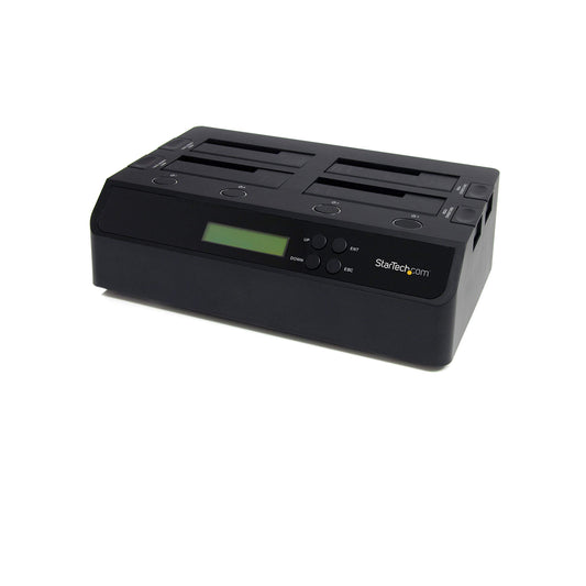 StarTech.com 4 Bay USB 3.0/ eSATA Hard Drive Duplicator Dock for 2.5" & 3.5" SATA/ IDE SSD HDD - Standalone 1:3 Copier Docking Station (SATDOCK4U3RE)