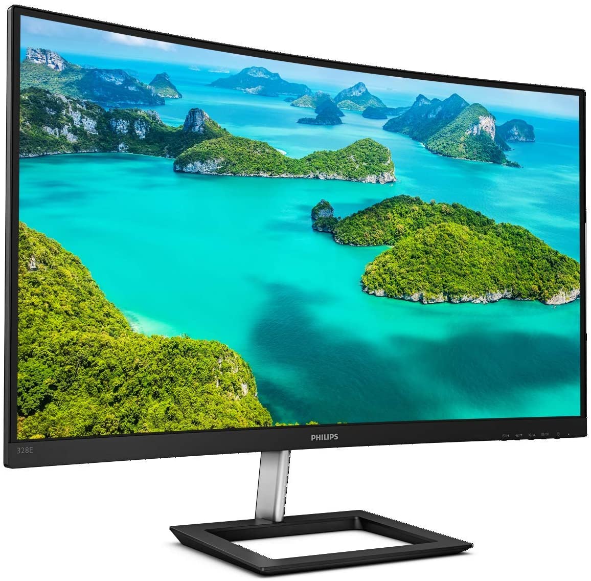 Philips Computer Monitors 328E1CA 32" Curved Monitor, 4K UHD, 120% sRGB, Adaptive-Sync, Speakers, Vesa, 4Yr Advance Replacement Warranty