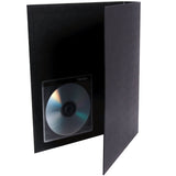 Fellowes Adhesive CD Holders -5 Pack -Sleeve -Slide Insert -Polyvinyl Chloride (PVC) -Clear -1 CD/DVD