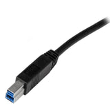 StarTech.com 2m Certified SuperSpeed USB 3.0 A to B Cable Cord USB 3 Cable 1x USB 3.0 A M 1x USB 3.0 B M 2m, Black
