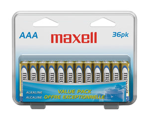 Maxell 723813 LR03 36CL AAA Cell 36 Pack Clam Shell Battery