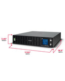 CyberPower PR2200ELCDRTXL2U Smart App Sinewave UPS System, 1000VA/900W, 8 Outlets, AVR, 2U Rack/Tower
