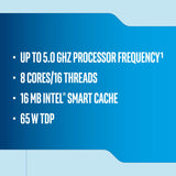 Intel Core i9-9900 Desktop Processor 8 Cores up to 5.0GHz LGA1151 300 Series 65W