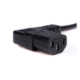 StarTech.com 6 ft Standard Computer Power Cord -5-15P to Right Angle C13 - Power cable - IEC 60320 C13 to NEMA 5-15 (M) - AC 125 V - 10 A - 6 ft - right-angled connector - black - PXT101L