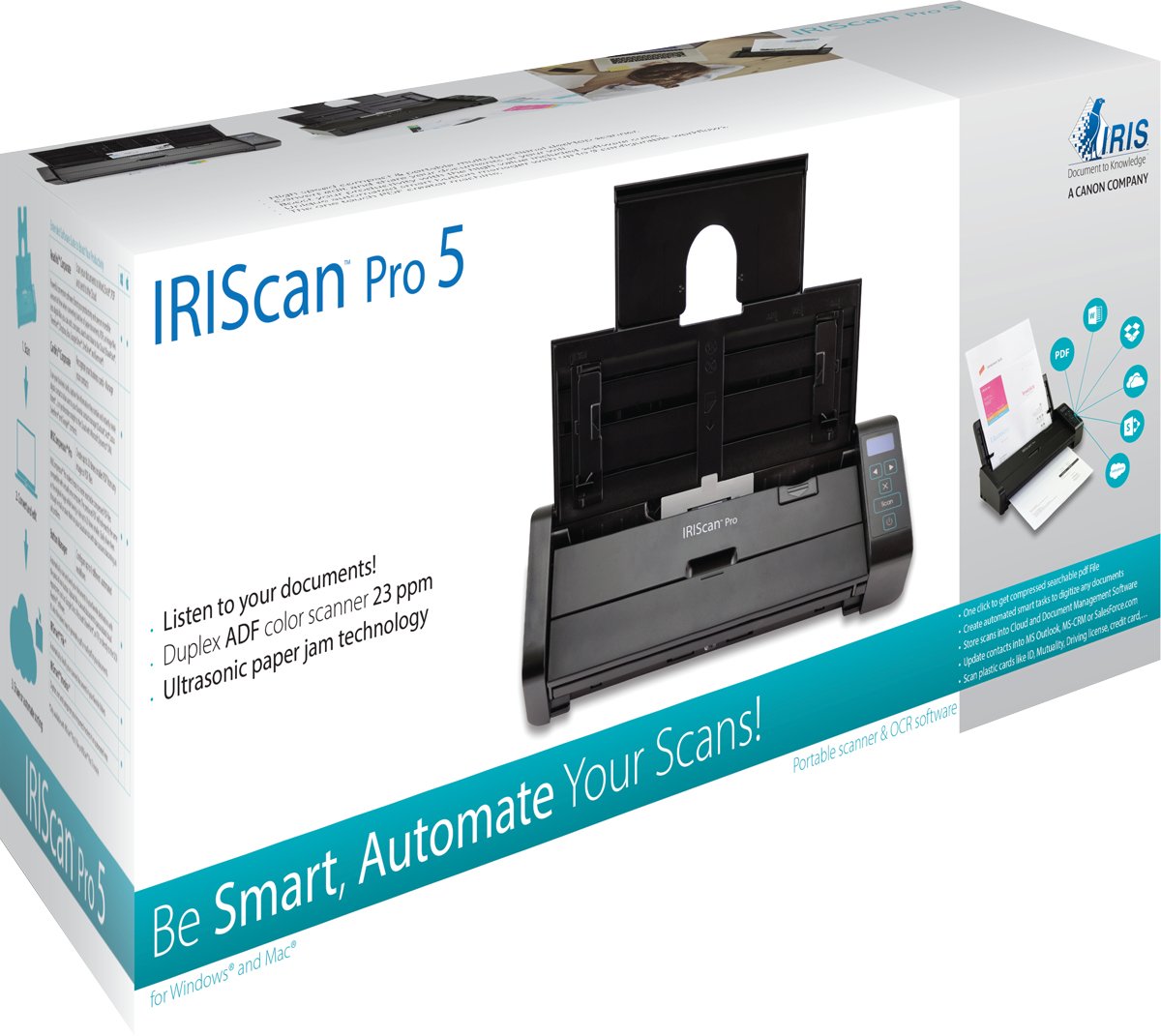 I.R.I.S. IRIScan Pro 459 Sheetfed Scanner - 600 dpi Optical